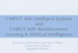 CMPUT 366: Intelligent Systems and CMPUT 609 