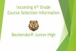 Course Selection Information