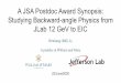 A JSA Postdoc Award Synopsis: Studying Backward-angle 