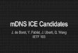 mDNS ICE Candidates