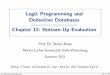 Logic Programming and Deductive Databases, Chapter 12 