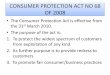 CONSUMER PROTECTION ACT NO 68 OF 2008 - Legal Services