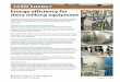 Energy efficiency for dairy milking equipment