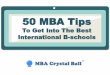 50 MBA Tips