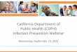 California Department of Public Health (CDPH) Infection 