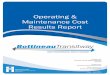 Operating & Maintenance Cost Results Report