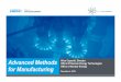 Advanced Methods for Manufacturing - Energy