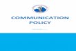 COMMUNICATION POLICY - cuib-cameroon.org