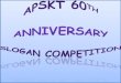 Congratulations to the winners of the APSKT 60th Anniversary