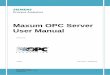 Maxum OPC Server User Manual - Siemens