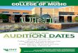 UNIVERSITY OF NORTH TEXAS COLLEGE OF MUSIC