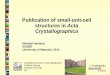 Publication of small-unit-cell structures in Acta 