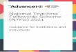 National Teaching Fellowship Scheme (NTFS) 2021