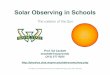 Solar Observing in Schools - Wayne State University