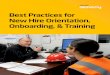 Best Practices for New Hire Orientation, Onboarding 