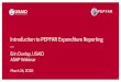 Introduction to PEPFAR Expenditure Reporting