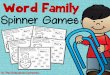 Word Family Spinner Games