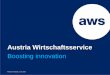 Boosting Innovation - Austria Wirtschaftsservice - AWS