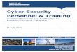 Cyber Security — Personnel & Training