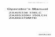 Hitachi ZAXIS 330 Hydraulic Excavator operator’s manual
