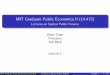 Graduate Public Economics II - Princeton
