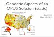 Geodetic Aspects of an OPUS Solution (static)