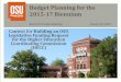 Budget Planning for the 2015-17 Biennium