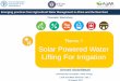 Theme 7 Solar Powered Water Lifting For Irrigation