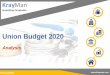 Union Budget 2020 - KrayMan