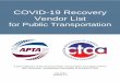 COVID -19 Recovery Vendor List