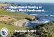 Informational Hearing on Offshore Wind Development