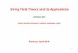 String Field Theory and its Applications