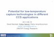 Potential for low-temperature capture technologies in 