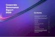 Corporate Governance Report 2020 Corporate Governance 