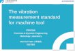 The vibration measurement standard for machine tool