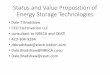 Status and Value Proposition of Energy Storage Technologies