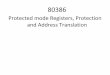 Protected mode Registers, Protection and Address Translation