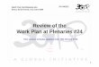 Review of the Work Plan at Plenaries #24