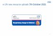 e-LfH new resource uploads 7th October 2021
