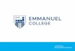 Institutional Brand Identity Guidelines - Emmanuel College