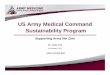 US Army Medical Command Sustainability Program