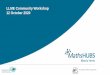 LLME Community Workshop 12 October 2020 - Matrix Maths Hub