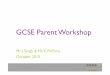 GCSE Parent Workshop - Isaac Newton Academy