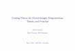 Cutting Planes for Mixed-Integer Programming: Theory and 