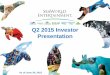 Q2 2015 Seas Investor Presentation (Final)