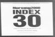 Nursing 2000: Vol 30 Index