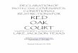 CONDITIONS & RESTRICTIONS FOR RED OAK COURT