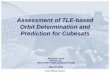 Assessment of TLE-based Orbit Determination and Prediction 