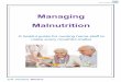 Managing Malnutrition