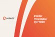 Investor Presentation Q1 FY2022 - Paylocity